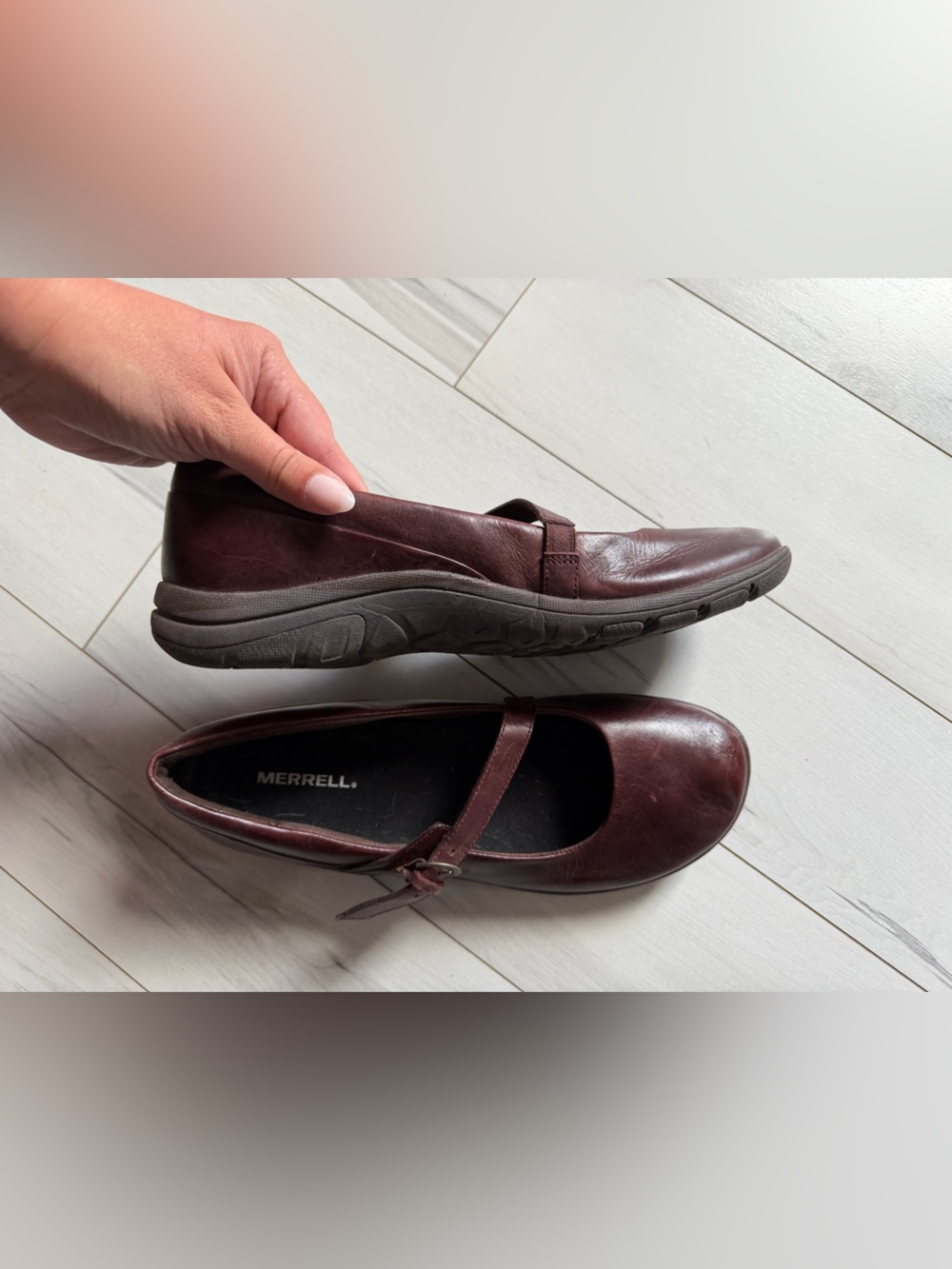Merrell Burgundy Fall Mary Jane Flat